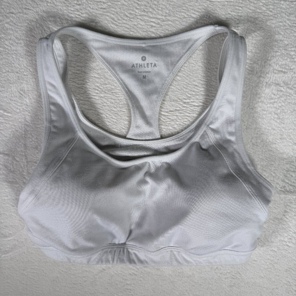 Altheta Wireless Removable Pads Sports Bra Razorback White Medium